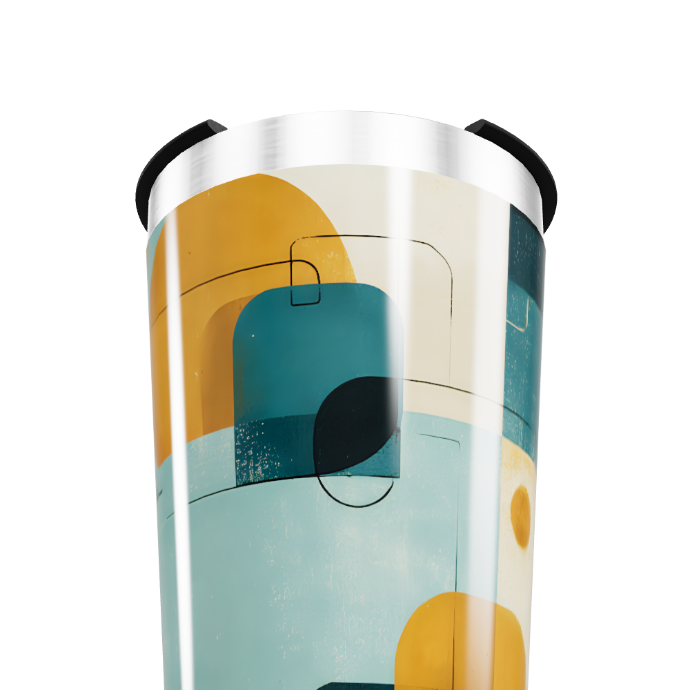 Copo Térmico - Estampa Geométrica Colorida
