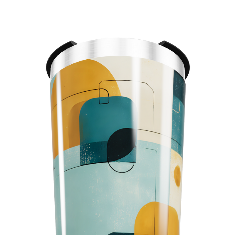 Copo Térmico - Estampa Geométrica Colorida