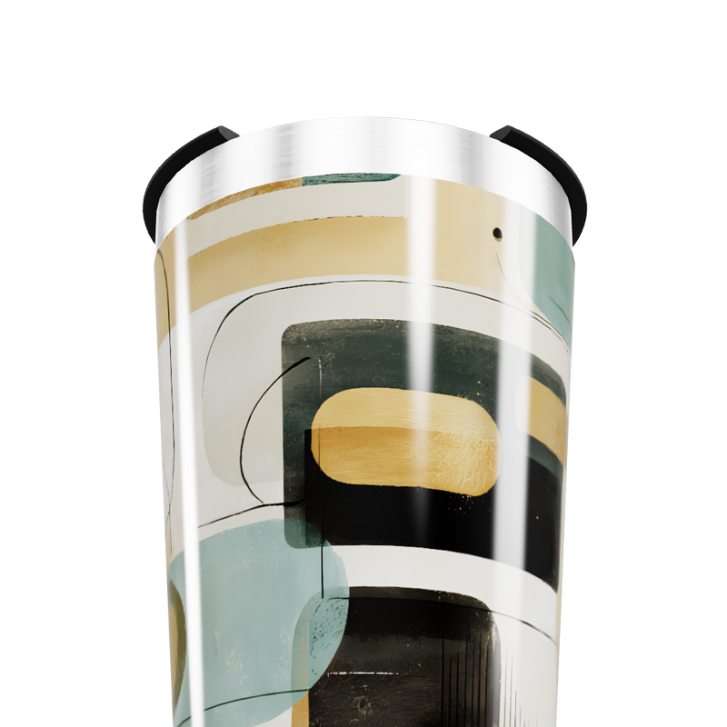 Copo Térmico - Design Geométrico Colorido