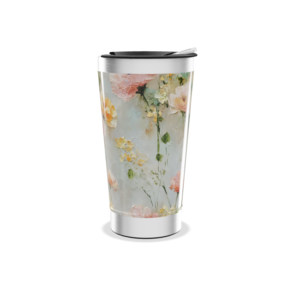 Copo Térmico - Floral Aquarela