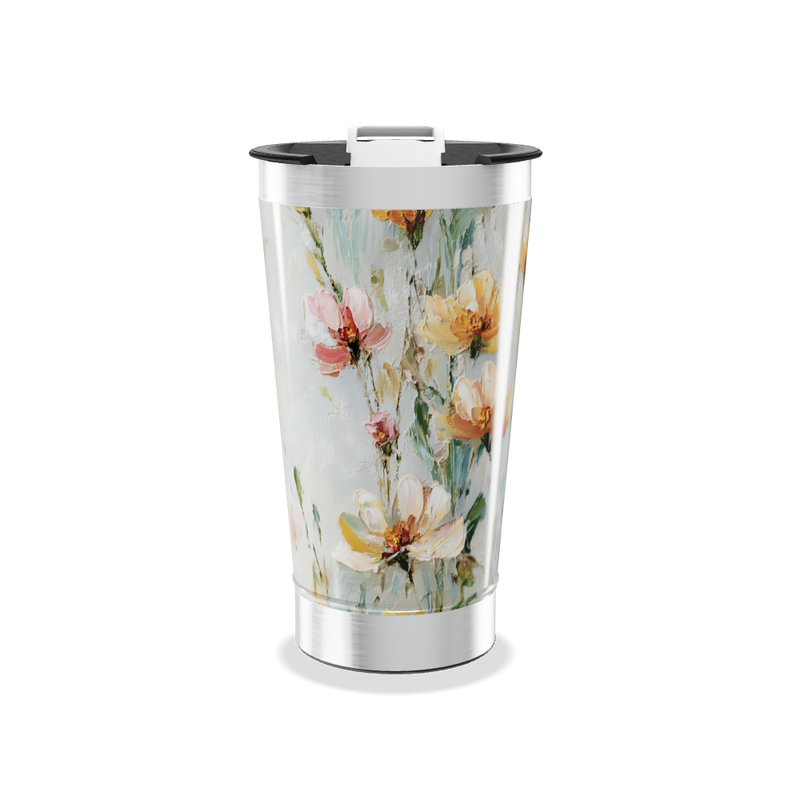 Copo Térmico - Floral Aquarela