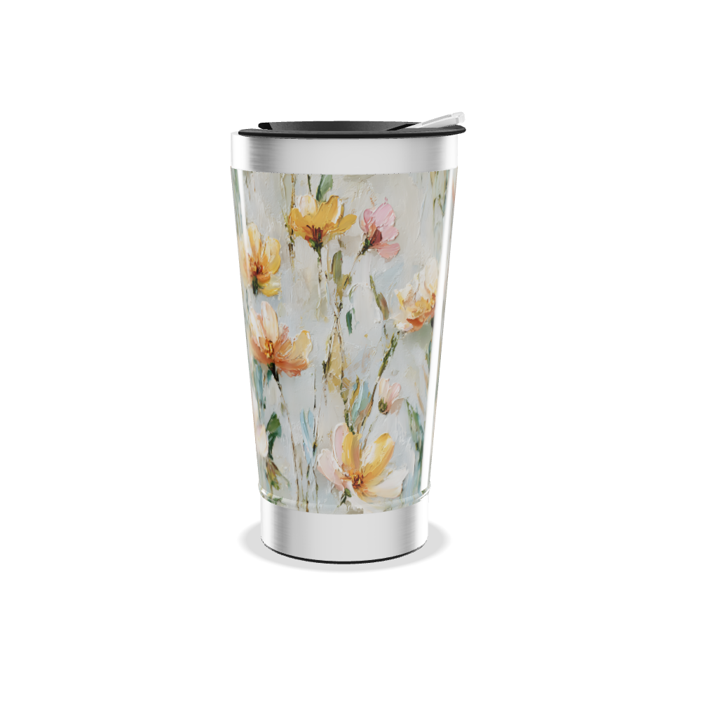 Copo Térmico - Floral Aquarela