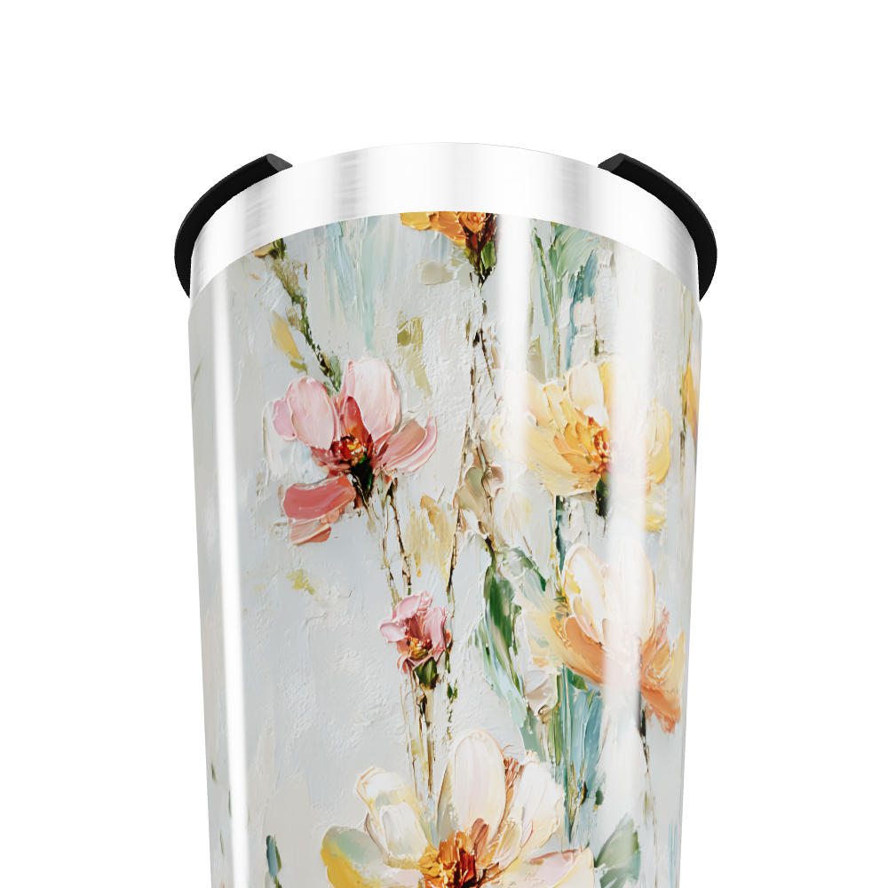 Copo Térmico - Floral Aquarela