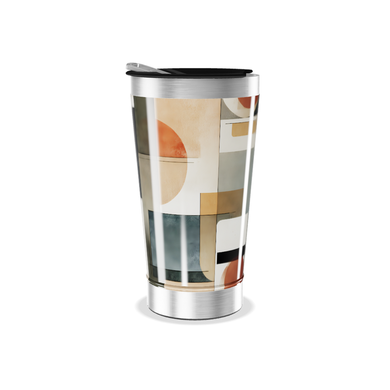 Copo Térmico - Estampa Geométrica Colorida