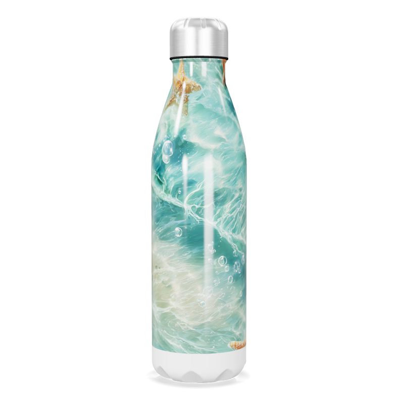 Garrafa Inox - Estampa Marinha Azul