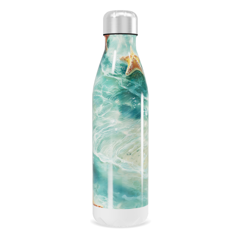 Garrafa Inox - Estampa Marinha Azul