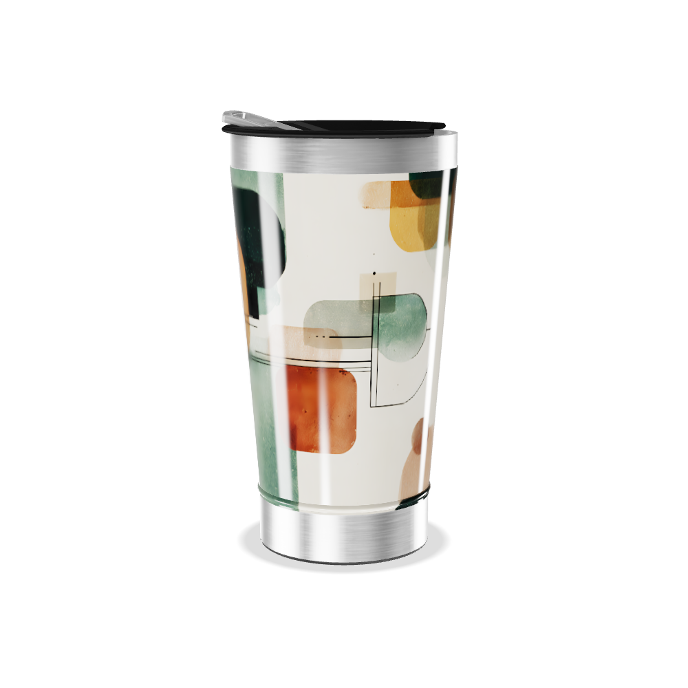 Copo Térmico - Estampa Geométrica Colorida