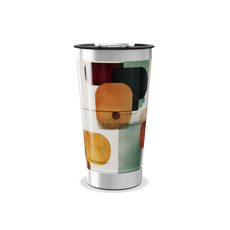 Copo Térmico - Estampa Geométrica Colorida