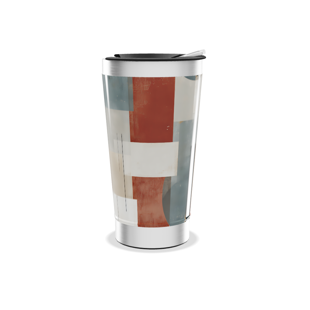 Copo Térmico - Estampa Geométrica Colorida