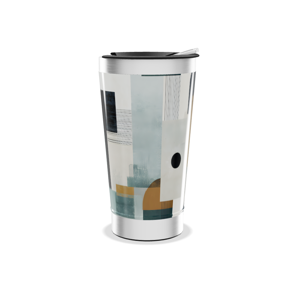 Copo Térmico - Estampa Geométrica Colorida