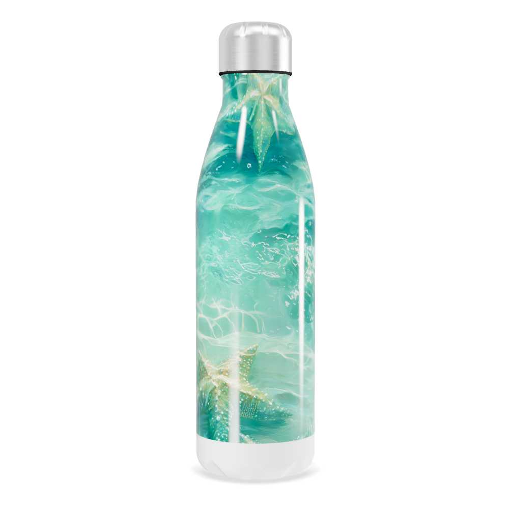 Garrafa Inox - Estampa Oceano Estrela do Mar