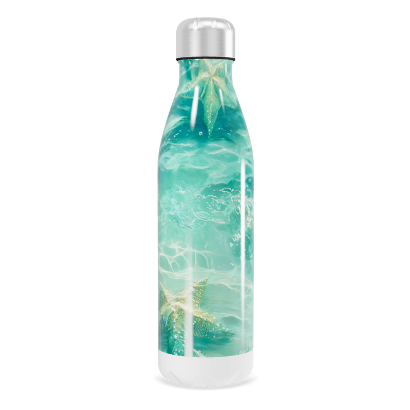 Garrafa Inox - Estampa Oceano Estrela do Mar