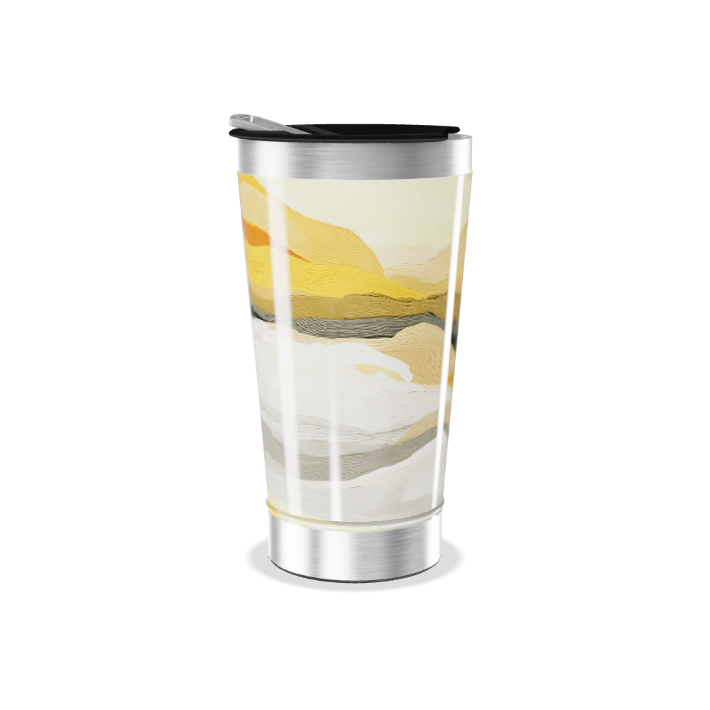 Copo Térmico - Estampa Ondas Coloridas