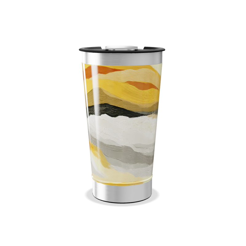 Copo Térmico - Estampa Ondas Coloridas