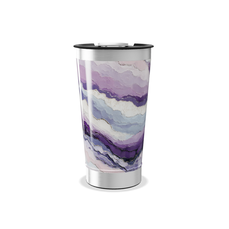 Copo Térmico - Mármore Roxo Inox