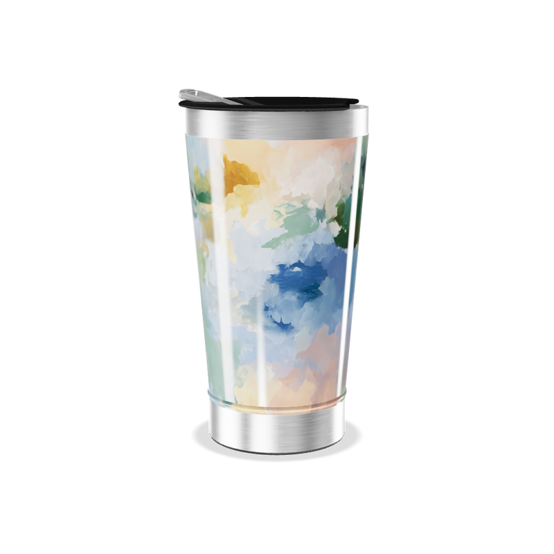 Copo Térmico - Estampa Abstrata Colorida