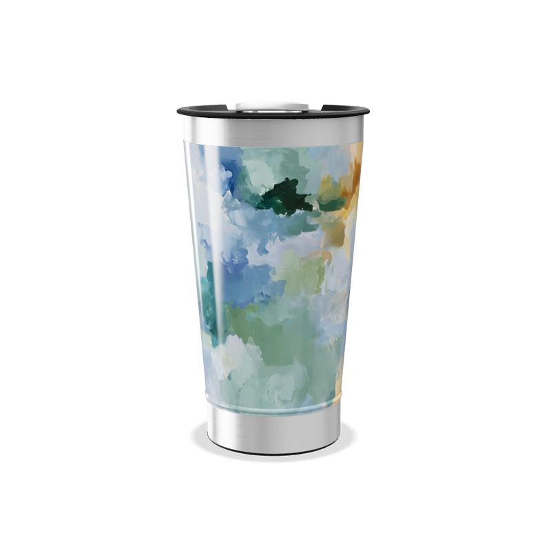 Copo Térmico - Estampa Abstrata Colorida