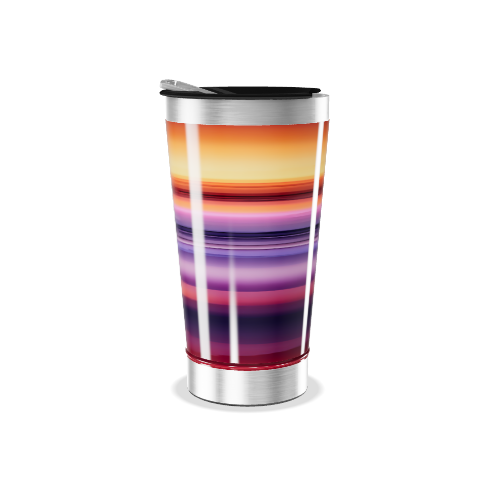 Copo Térmico - Listras Coloridas Inox
