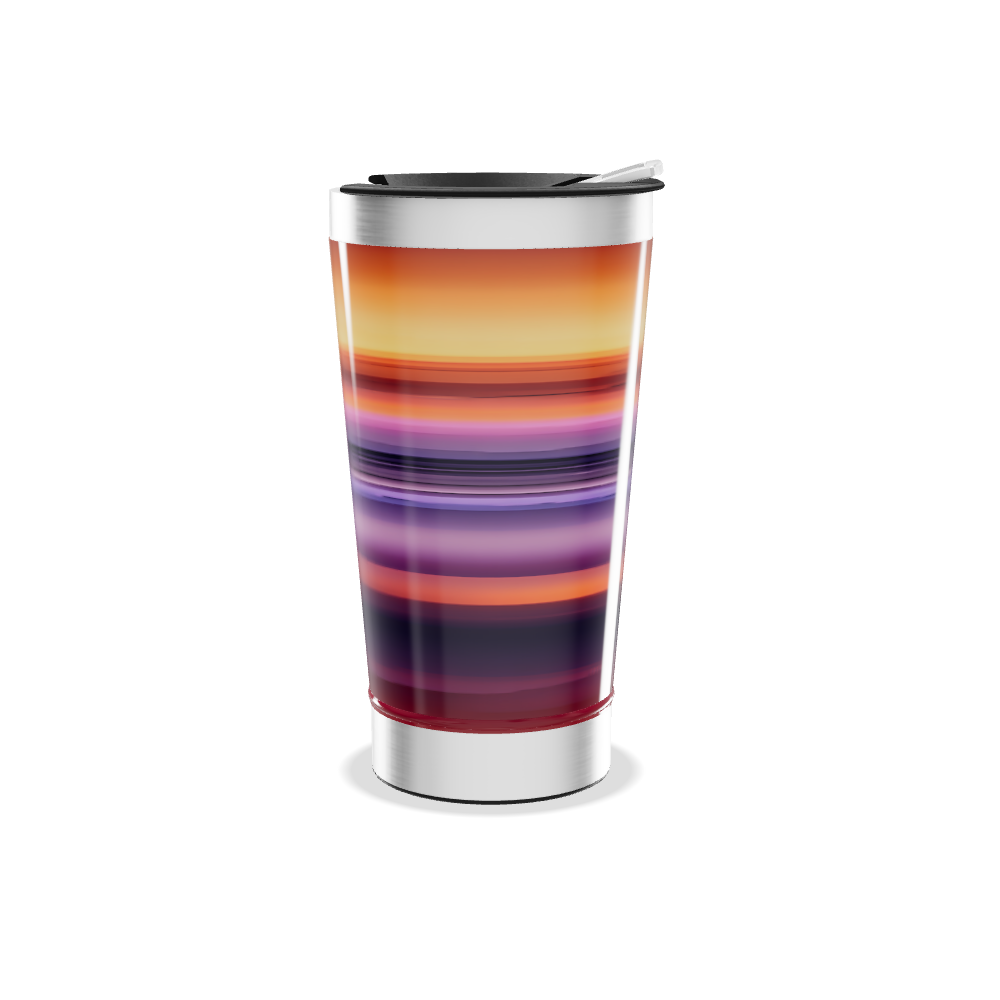 Copo Térmico - Listras Coloridas Inox