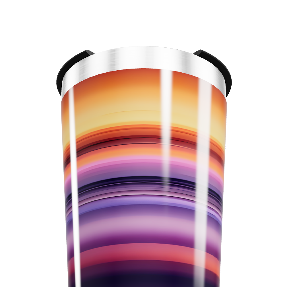 Copo Térmico - Listras Coloridas Inox