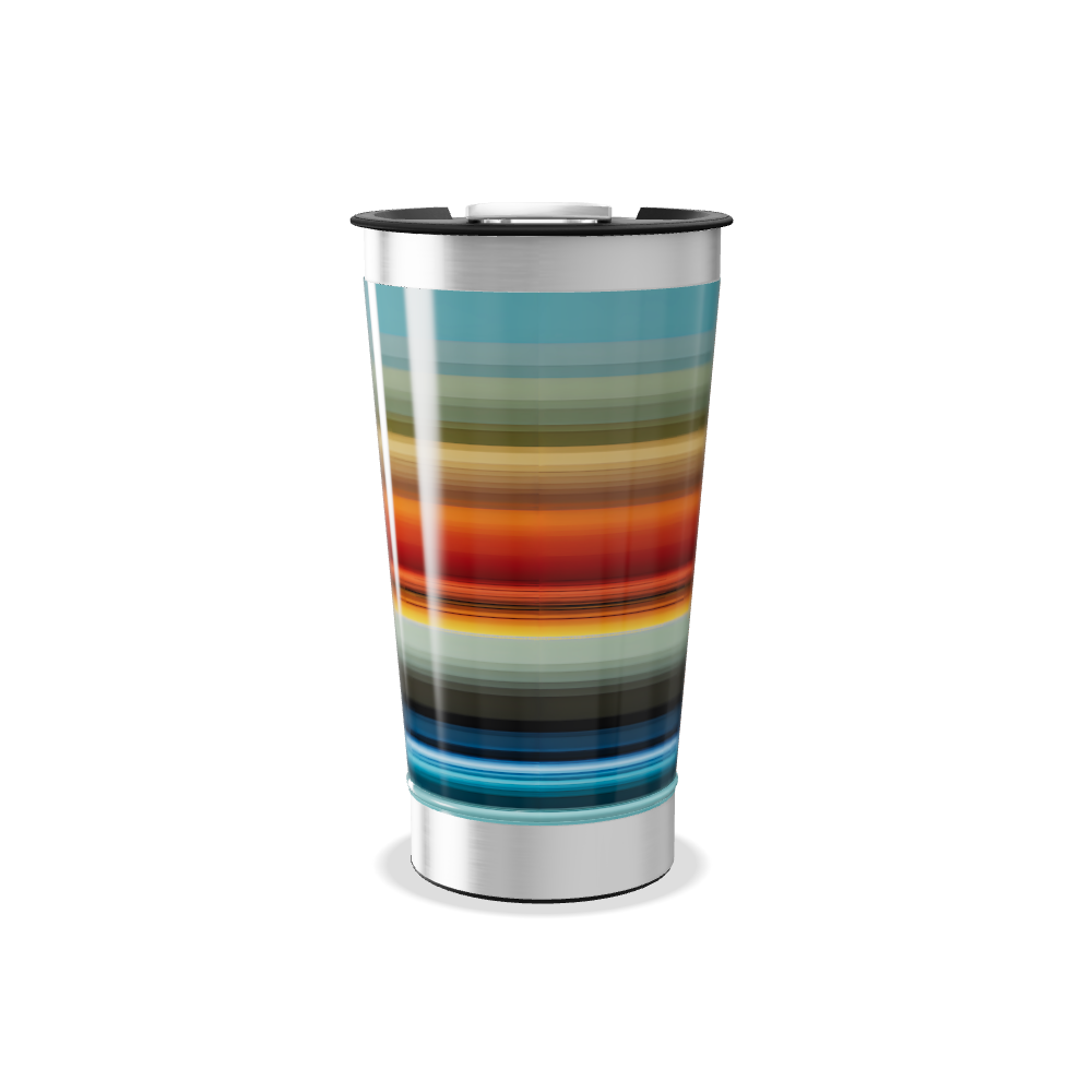 Copo Térmico - Listras Coloridas Inox