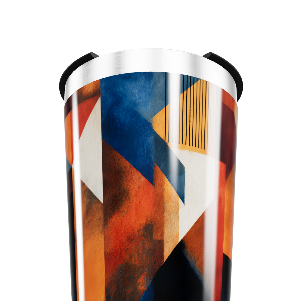 Copo Térmico - Geométrico Colorido Inox
