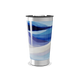 Copo Térmico - Estampa Azul Abstrata