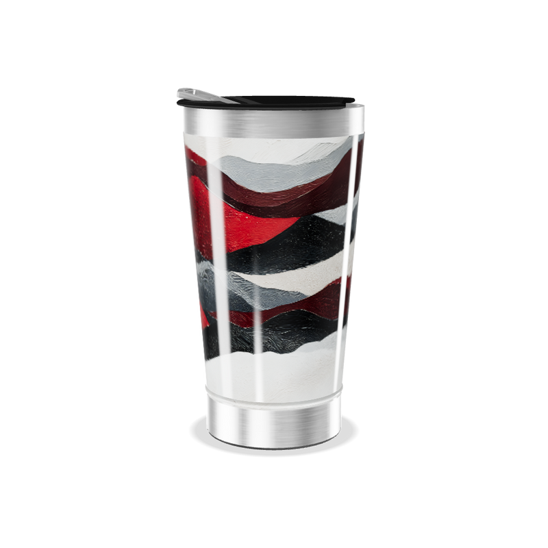 Copo Térmico - Estampa Abstrata Colorida