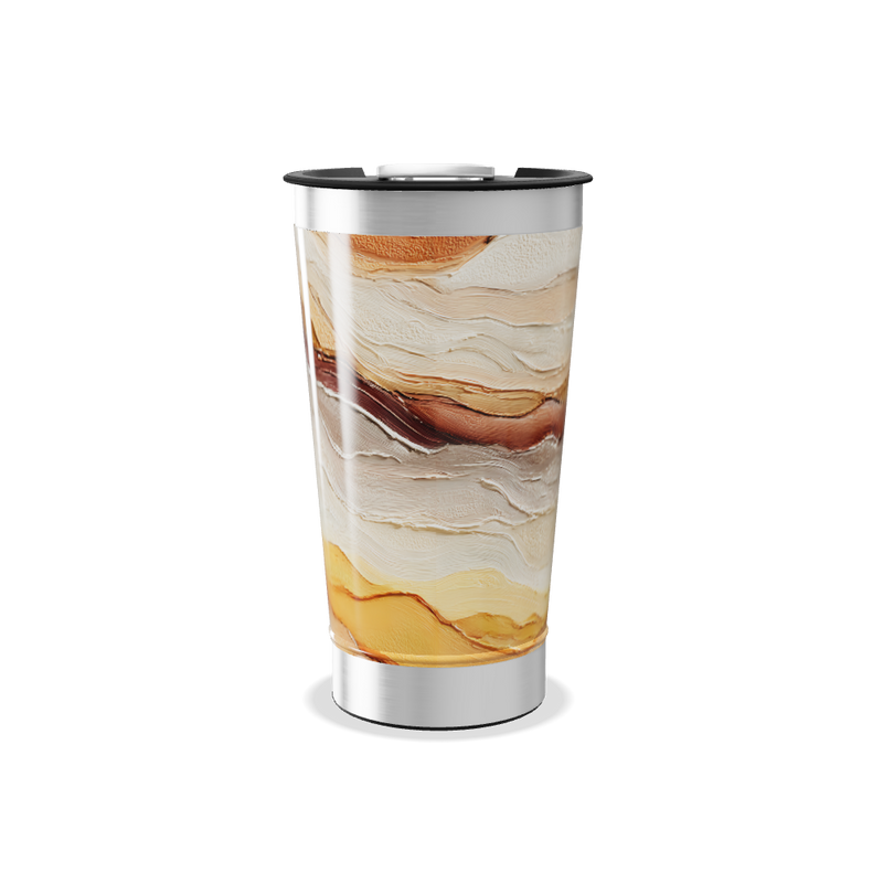 Copo Térmico - Estampa Ondas Coloridas