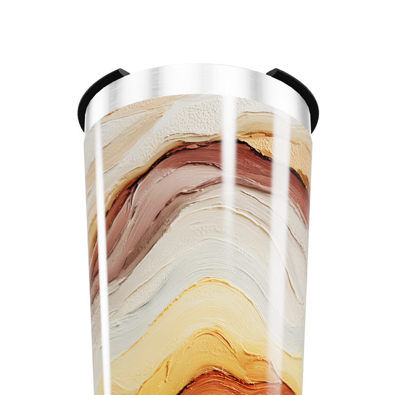 Copo Térmico - Estampa Ondas Coloridas