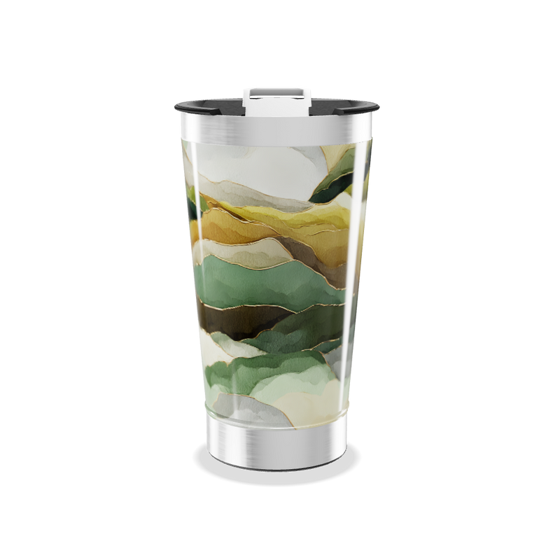 Copo Térmico - Estampa Abstrata Colorida