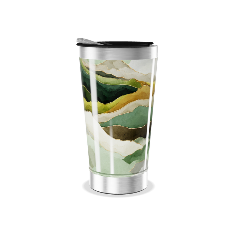 Copo Térmico - Estampa Abstrata Colorida