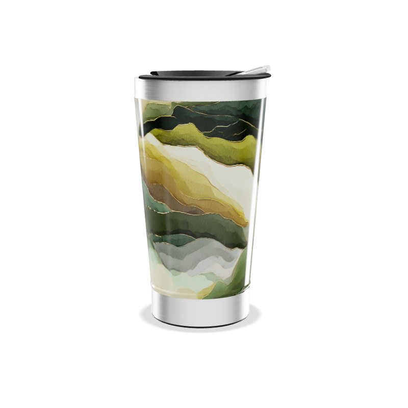 Copo Térmico - Estampa Abstrata Colorida