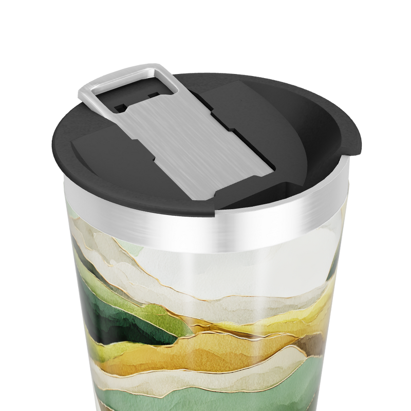 Copo Térmico - Estampa Abstrata Colorida