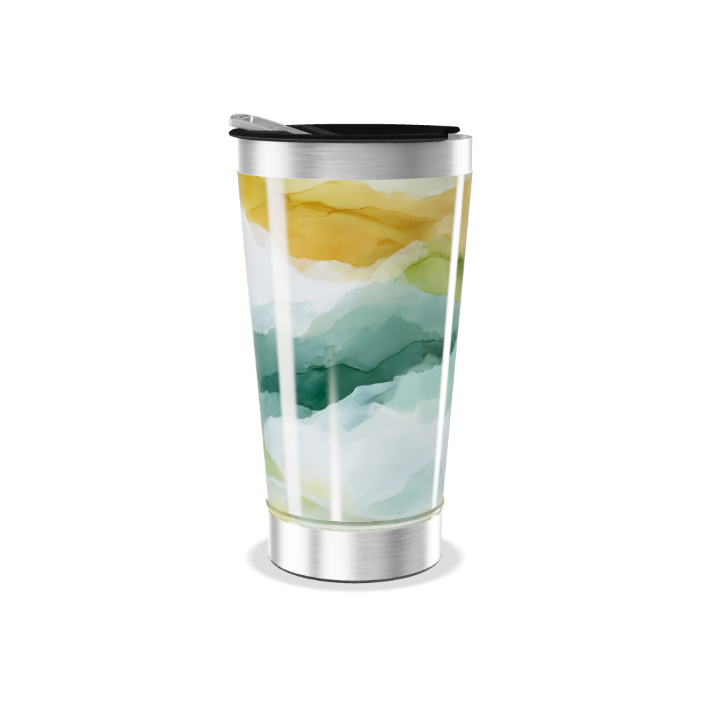 Copo Térmico - Estampa Aquarela Colorida