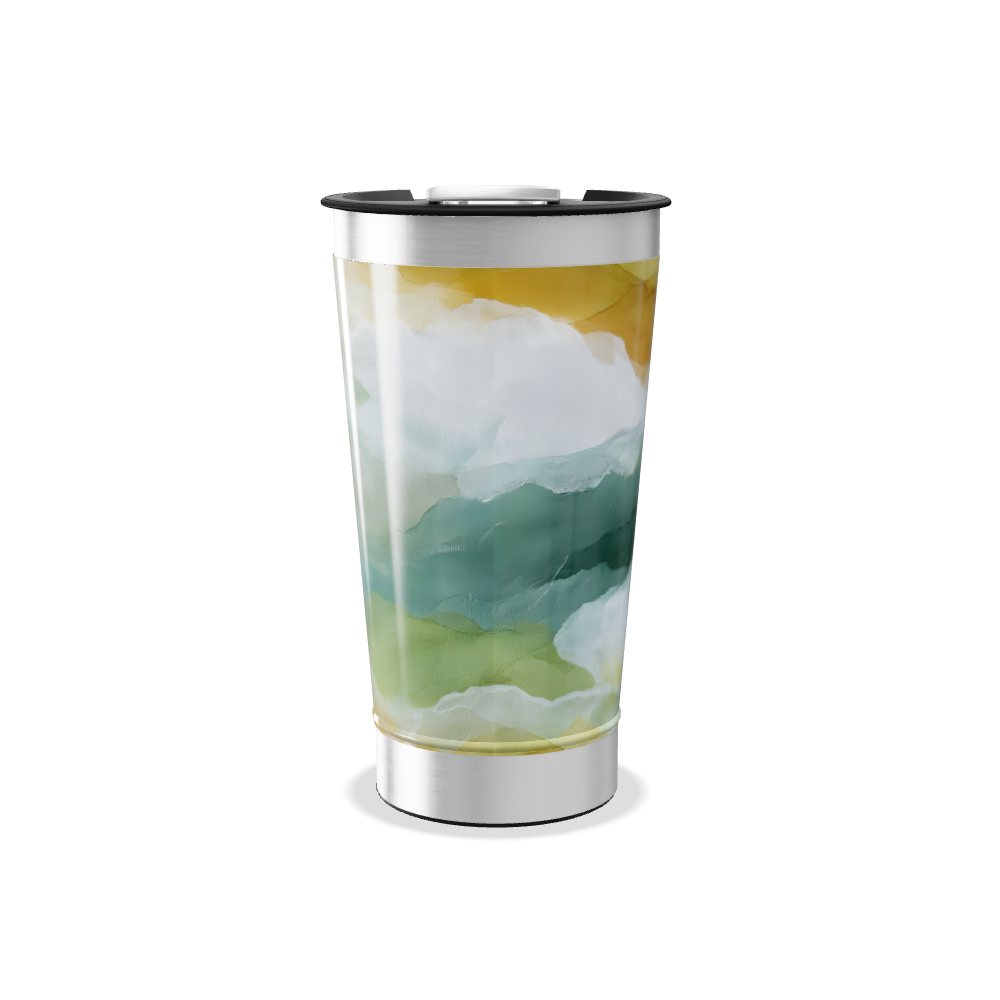 Copo Térmico - Estampa Aquarela Colorida