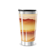 Copo Térmico - Estampa Montanhas Laranja