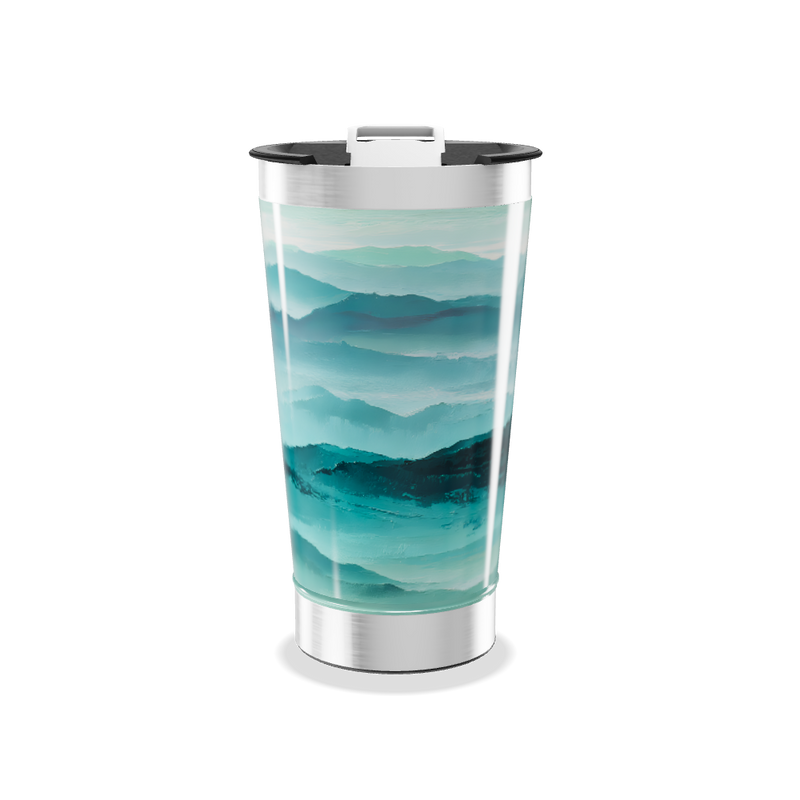 Copo Térmico - Estampa Montanhas Azul