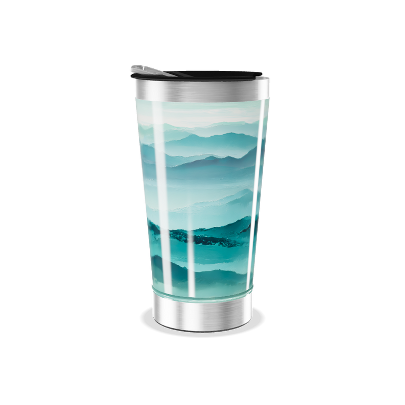 Copo Térmico - Estampa Montanhas Azul
