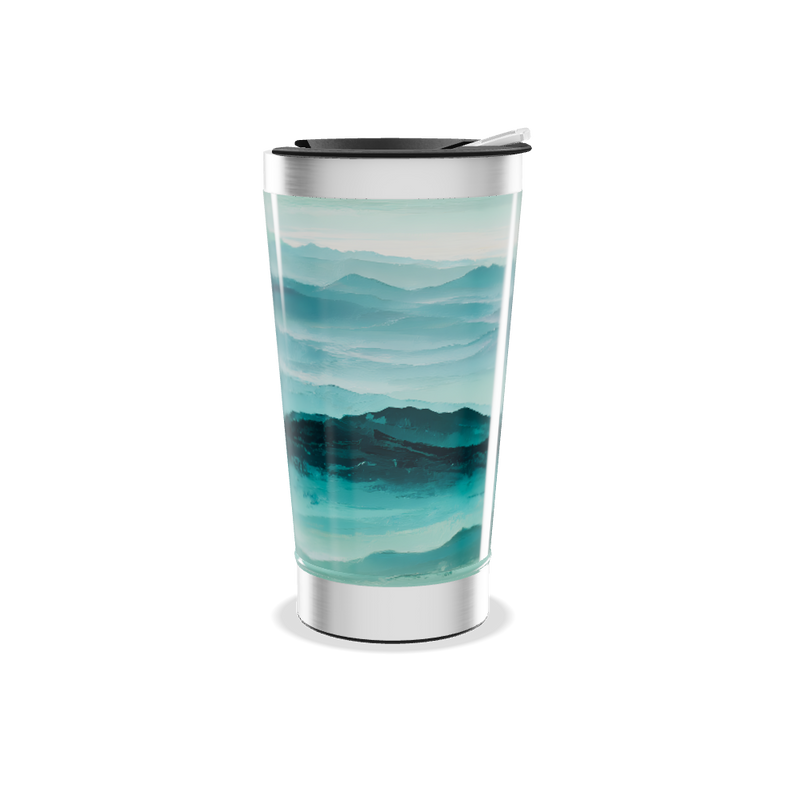 Copo Térmico - Estampa Montanhas Azul