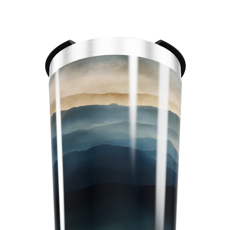 Copo Térmico - Paisagem Azul Inox