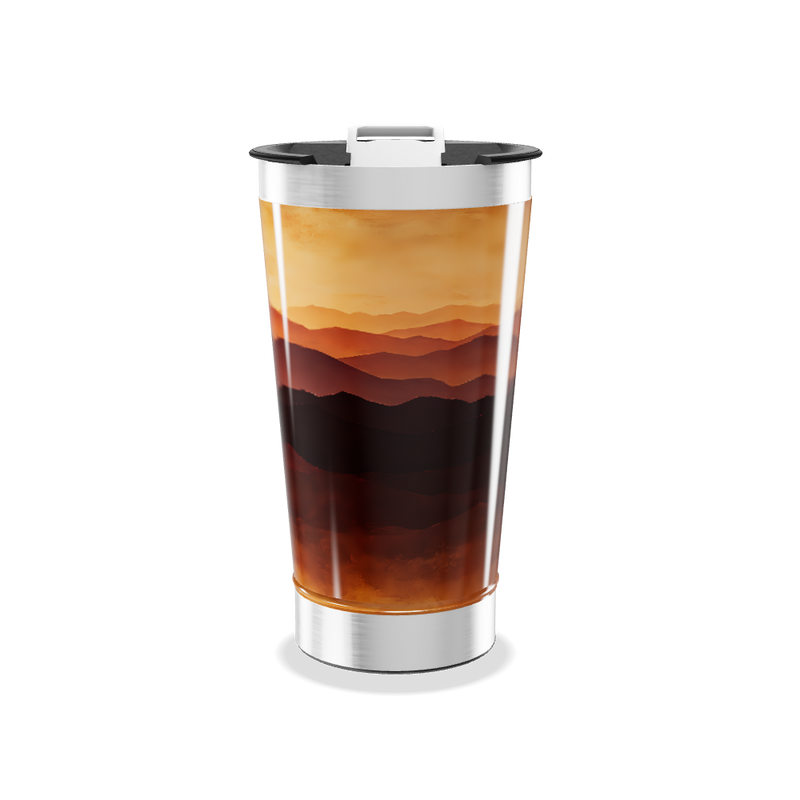 Copo Térmico - Paisagem Cores Quentes