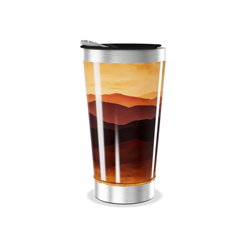 Copo Térmico - Paisagem Cores Quentes