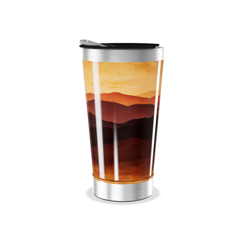 Copo Térmico - Paisagem Cores Quentes