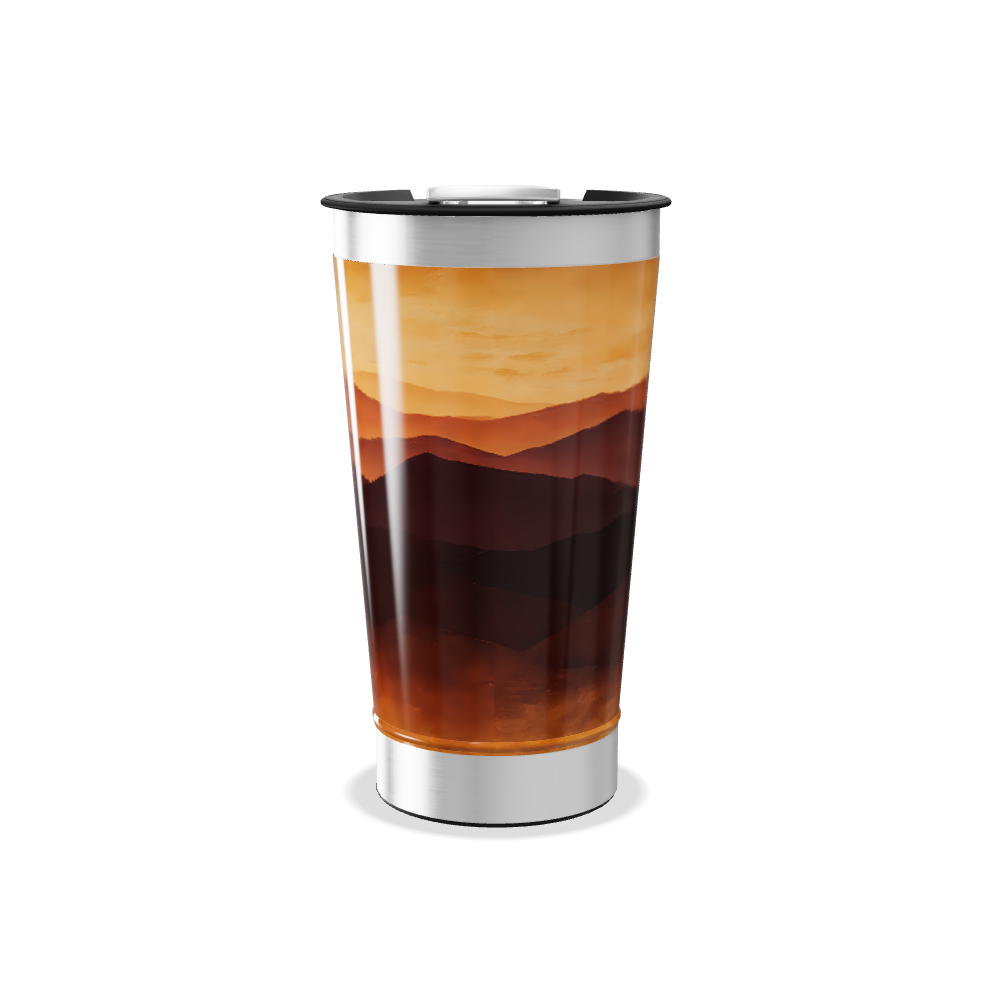 Copo Térmico - Paisagem Cores Quentes