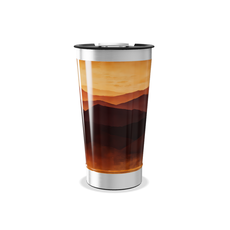 Copo Térmico - Paisagem Cores Quentes