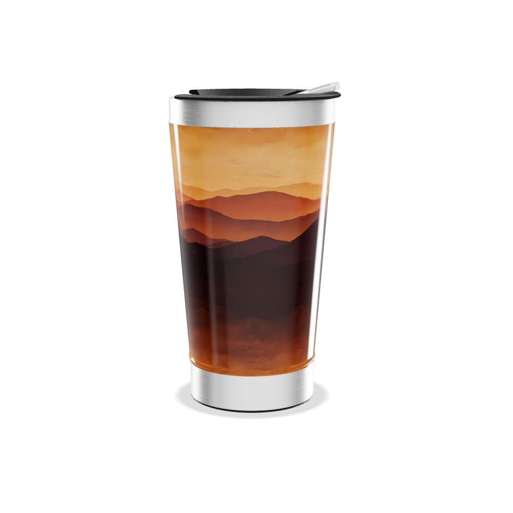 Copo Térmico - Paisagem Cores Quentes