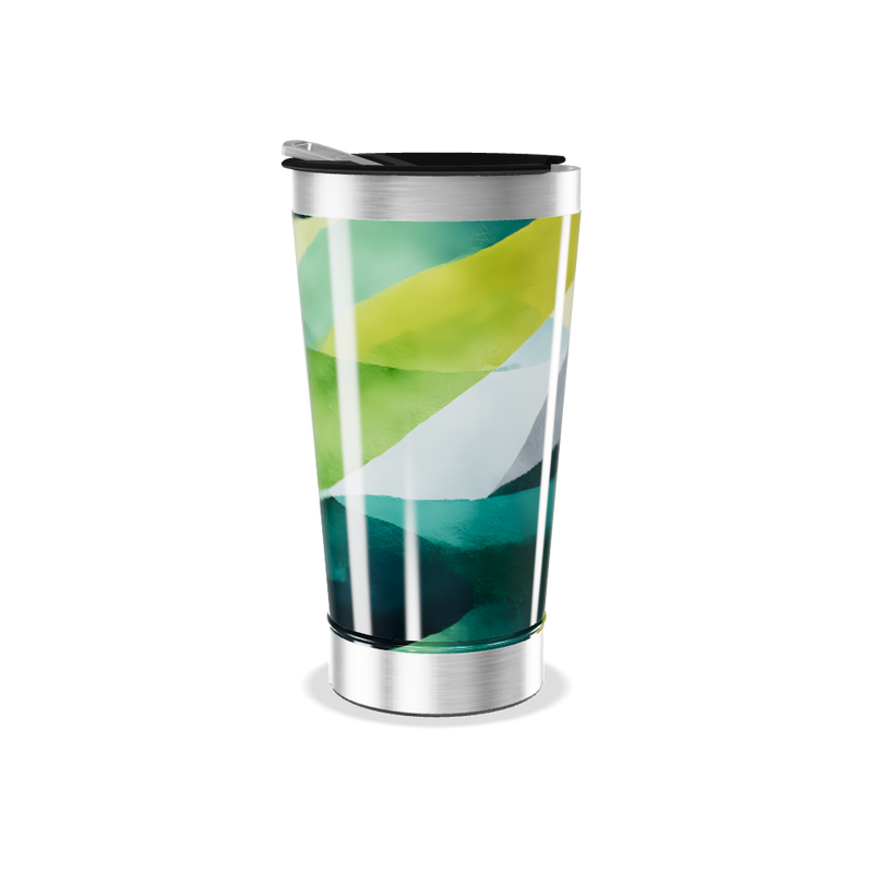 Copo Térmico - Estampa Abstrata Colorida