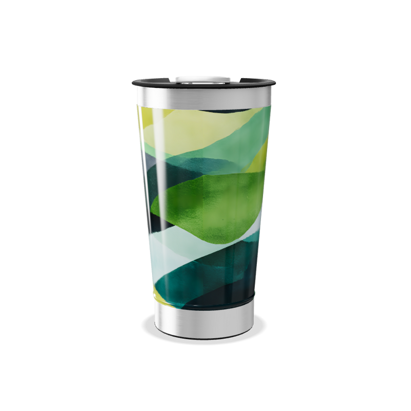 Copo Térmico - Estampa Abstrata Colorida