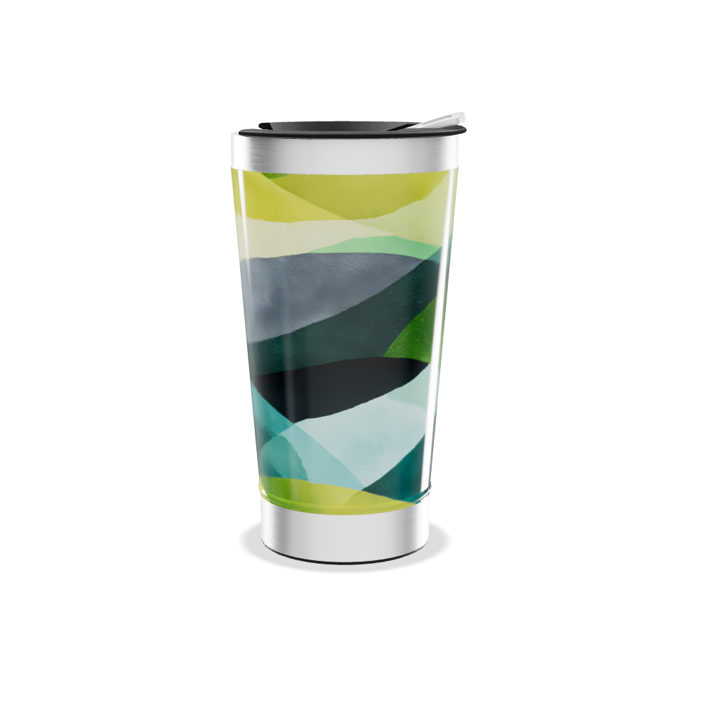 Copo Térmico - Estampa Abstrata Colorida